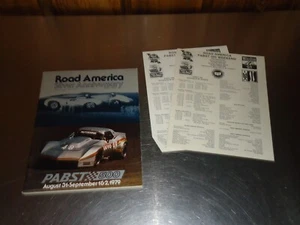 Road America Elkhart Lake Racing Program 1979 aniversario de plata Pabst 500 IMSA - Imagen 1 de 7