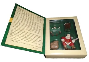 Hallmark Santa's Big Night Journal 2002 conjunto de 4 piezas de adornos de membresía NUEVO - Imagen 1 de 5
