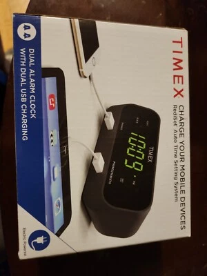 TIMEX T129BQ RediSet Dual Alarm Clock with Dual USB - Image 1 of 4