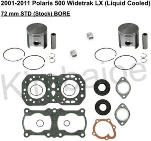 2001-2011 Polaris 500 Widetrax LX L/C 72 mm STD BORE SPI Piston Kits Rebuild - Picture 1 of 1