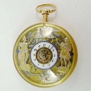 JACQUEMART Viertelrepetition Figurenautomat Taschenuhr ca 1820 - Museale Rarität - Bild 1 von 12