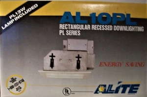 AL10PL RECTANGL Reces DOWNLIGHTING PL SERIES Remodel PL13 WATT LIGHT FIXTURE NOS - Picture 1 of 9