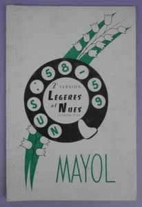 Mayol Legeres Et Nues Light And Nudes Original 1950s Programme - Picture 1 of 1
