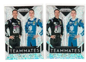 2019 PRIZM WHITE SPARKLE,SSP,{X2}JIMMIE JOHNSON-ALEX BOWMAN "TEAMMATES" - Picture 1 of 4