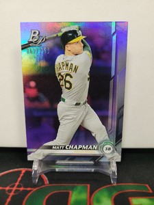 2019 Bowman Platinum Seth Corry 62/250 Purple #13 Oakland Athletics 