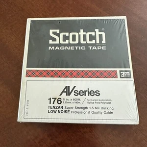 New SEALED 5" Scotch 176 Tenzar 1/4" reel of recording tape 3M - Picture 1 of 2