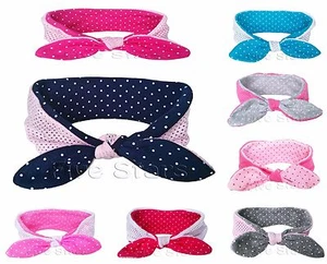 Baby Kind Mädchen Häschen Stirnband Wende Baumwolle Kaninchen Schleife Turban Knoten Haarband - Bild 1 von 16