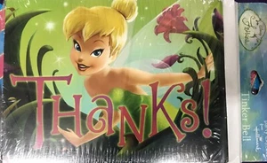 Tinker Bell Fairies Pixie Party Supplies-Thank You Notes with envelopes 8ct. - Picture 1 of 2