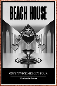 Póster RARO edición limitada BEACH HOUSE Once Twice Melody Tour 2022 + BONUS Indie - Imagen 1 de 2