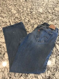 Levi’s 529 Curvy Bootcut Mid Rise Dark Wash Denim Jeans Size 12 - Picture 1 of 9