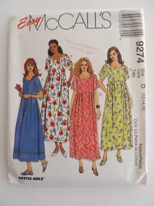 McCall's 9274 High Waisted Maxi Dress and Slip Pattern Size 12-14-16 Uncut - Picture 1 of 3