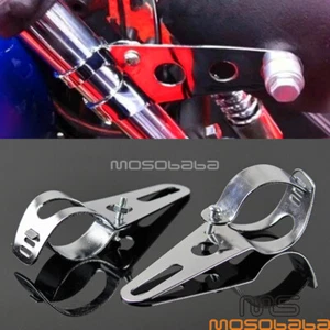 Motorcycle Universal Headlight Fork Tubes Bracket Set For 35mm-54mm Fork Tubes - Foto 1 di 9
