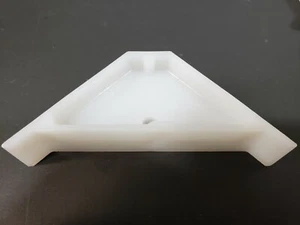 Staffe Supporto Angolare Armadio .75 x 2,5 x 2,5 Pollici Plastica Bianca Confezione da 12 - Foto 1 di 8
