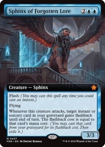 Sphinx of Forgotten Lore (Extended Art) 457 Non-Foil NM MTG Foundations Magic - Picture 1 of 1