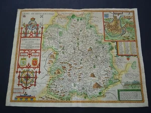 Antique Map of Shropshire by John Speed 1710 - Picture 1 of 7