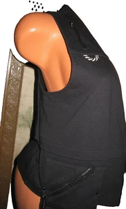 JAMIE SADOCK WOMEN'S BLACK ZIP FRONT GOLF VEST LARGE - Picture 1 of 8