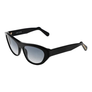 GCDS Sonnenbrille GD0010 01B 58mm Damen Schwarz Cat Eye Grau Gradient Linsen UV - Picture 1 of 3