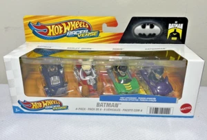 2024 Hot Wheels Racer Verse Batman 4 Pack Harley Q + Robin Catwoman First App. - Picture 1 of 10