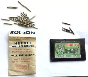 ANCIENNE BOÎTE A AIGUILLES DE GRAMOPHONE HEROLD PHONOGRAPH NEEDLES GRAMOPHONE - Photo 1/3