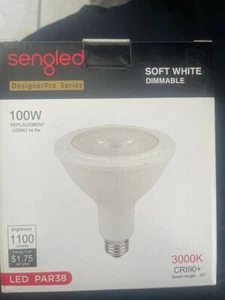 Sengled Soft White Dimmable LED PAR38 14.5W (100W EQ) 1100 lumen 120VAC 60Hz E26 - Picture 1 of 1