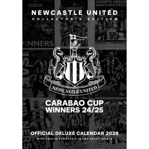 2026 Kalender Newcastle United FC Monatsansicht A3 Fußball Deluxe Kalender - Bild 1 von 7