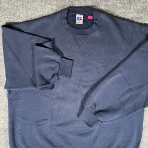 Sudadera Atlética Russell De Colección Hombres XL Extra Grande Azul Pullover en Blanco EE. UU. - Imagen 1 de 21