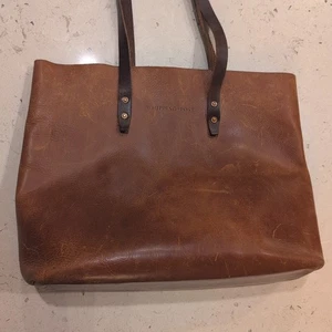 Whipping Post WP Standard Vintage Leather Tote Bag Brown - Picture 1 of 15