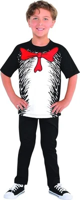 Gato en Sombrero Camiseta Dr. Seuss Traje Tú mismo Vestido Elegante Halloween Niño Disfraz Foto 1 de 2