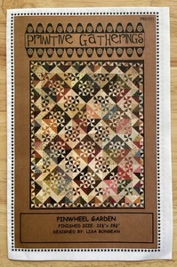 Primitive Gatherings PINWHEEL GARDEN Quilt Pattern Finished Size: 22.5”x28.5” - Picture 1 of 2