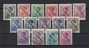 II. Weltkrieg SERBIEN 1-15, kompl. 15 Werte, Marken echt, Stempel leider falsch - Bild 1 von 1