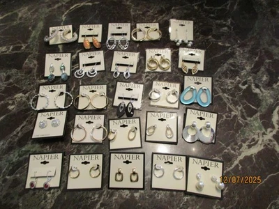 Новый NAPIER моды ювелирных изделий серьги лот Napier пирсинг серьги 25 пара/комплект лот 4 - Изображение 1 из 3