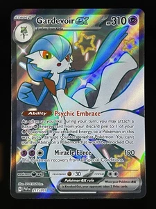 Pokémon Pokémon Gardevoir ex 217/091 Sv: Paldean Fates Ultra Raro Arte Completo Holo - Imagen 1 de 2