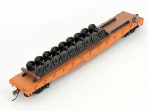 MOW TRAIN HO Athearn CSX 50' Flatcar W/Wheel Load CSXT #976563 Knucks - Bild 1 von 3