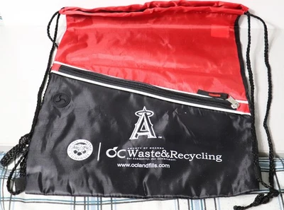 Los Angeles Angels Promotional Cinch Sack Backpack Tote Drawstring NEW - Image 1 of 4