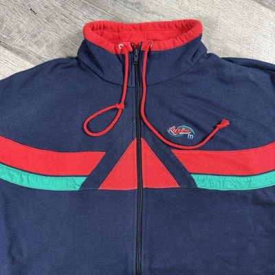 Vintage 80’s Regatta Racing Maser Color Block Full-Zip Mock Neck Track Jacket XL - Image 1 of 4