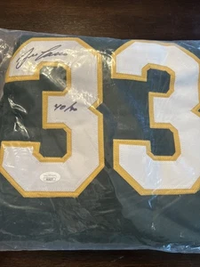 Autographed/Signed JOSE CANSECO Oakland Green Baseball Jersey JSA COA Auto - Picture 1 of 2