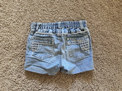 Talla Niñas 6 - Pantalones Cortos Skechers Vintage Raro Logo Bordado Denim Azul Foto 1 de 4