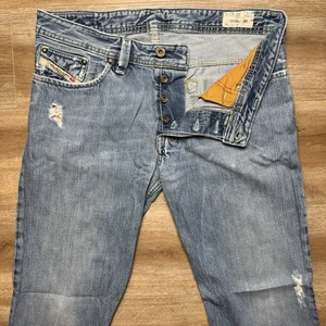 Diesel Jeans Men 32x30 Blue Shazor Bootcut Cowboy Western Thrash Made Italy Y2K - Picture 1 of 15