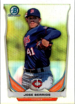 Bowman Draft 2014 cromo José Berríos #CTP-19 refractor (RC) Toronto Blue Jays Foto 1 de 2