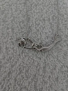 Ross-Simons Sterling Silver Mermaid and Turtle Necklace - Picture 1 of 8