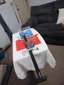 Trolling Fishing Rod Penn Fathom Master 8'6"Med 8-15lb And Reel Peer 209 - Picture 1 of 16