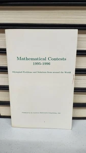 Mathematical Contests 1995-1996 Olympiad Problems And Solutions From Around... - Imagen 1 de 8