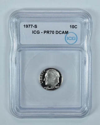 1977-S Roosevelt Dime PR70 DCAM ICG *4457 - Image 1 of 4