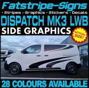 passend für Citroen Dispatch MK3 LWB L2 Grafik Aufkleber Decals Streifen Camper Van - Bild 1 von 3