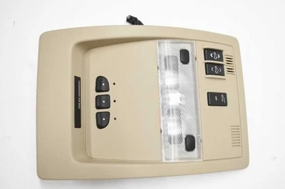 Tan Overhead Roof  Console With Sunroof Power Liftgate Fits 12-14 SUBURBAN E236 - Image 1 of 4