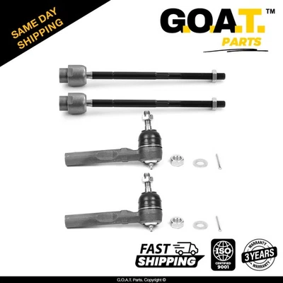 Extremos de barra de amarre interior y exterior para Chevy Malibu Oldsmobile Cutlass Pontiac Grand Am Foto 1 de 4