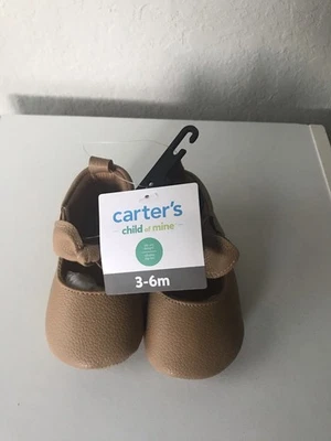 Mocasines Carter’s Child of Mine Girl marrón con ceja talla 3-6M - nuevos Foto 1 de 4