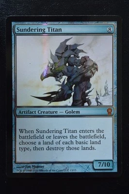 Magic The Gathering MTG SUNDERING TITAN FOIL From the Vault: Relics LP Played - Image 1 of 2