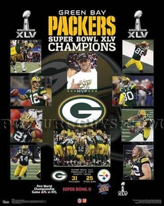 Green Bay Packers Super Bowl 45 Championship Picture Plaque - Picture 1 of 3