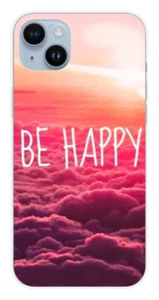 Coque en silicone imprimée compatible Apple iPhone 14 Plus Be Happy nuage - Picture 1 of 3